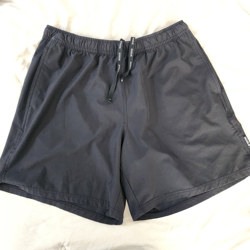 Rogue Athletic Training Shorts Mens Large Black Excellent 6.5" Inseam CrossFit
